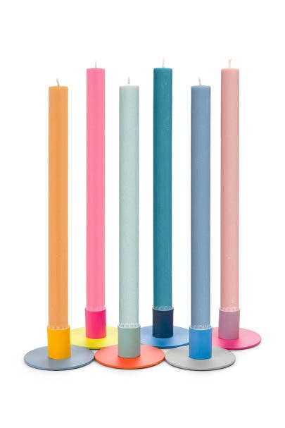 British Colour Standard - Small 4cm Two-Tone Metal Candleholders