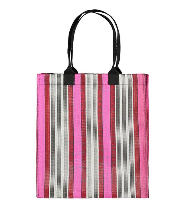 British Colour Standard - Eco Woven Market Shopper in Neyron, Guardsman and Pearl