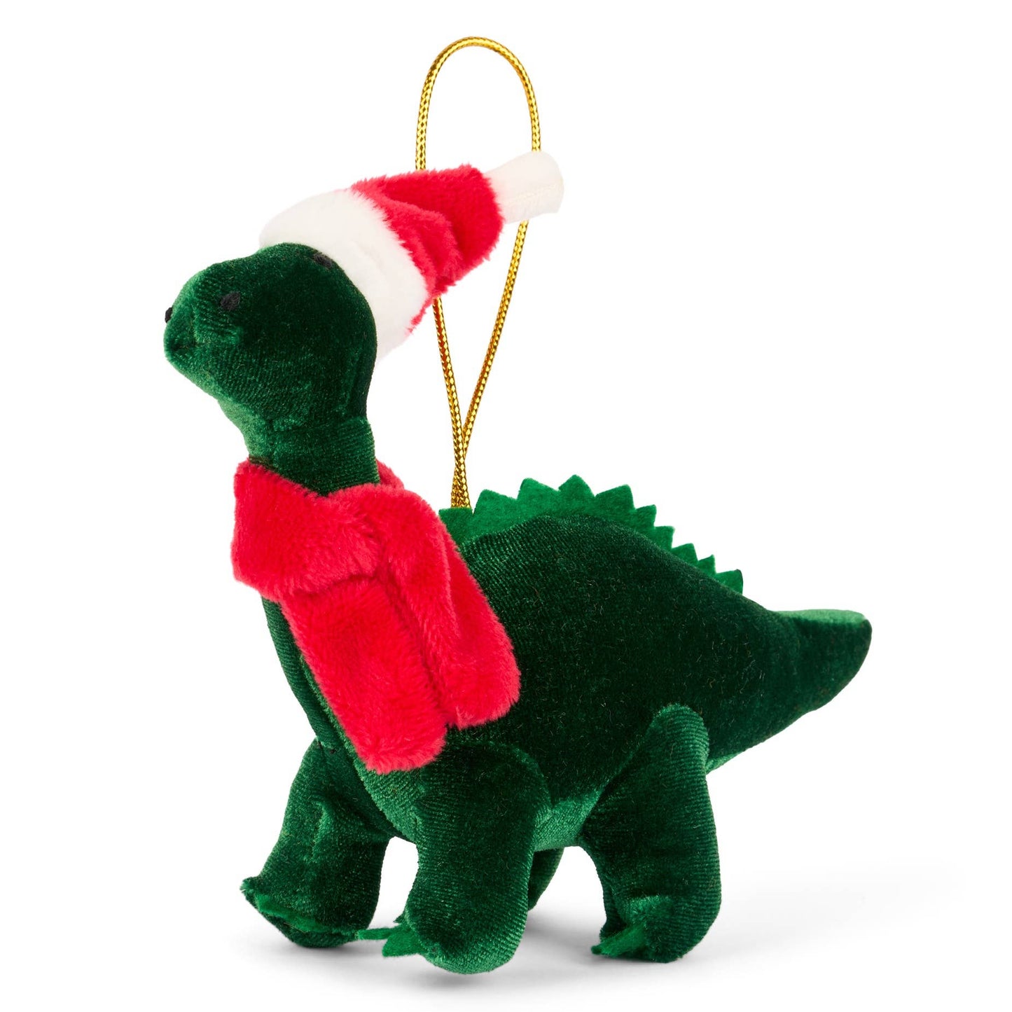 Dinosaur Christmas Hanging Decoration, Velvet Diplodocus