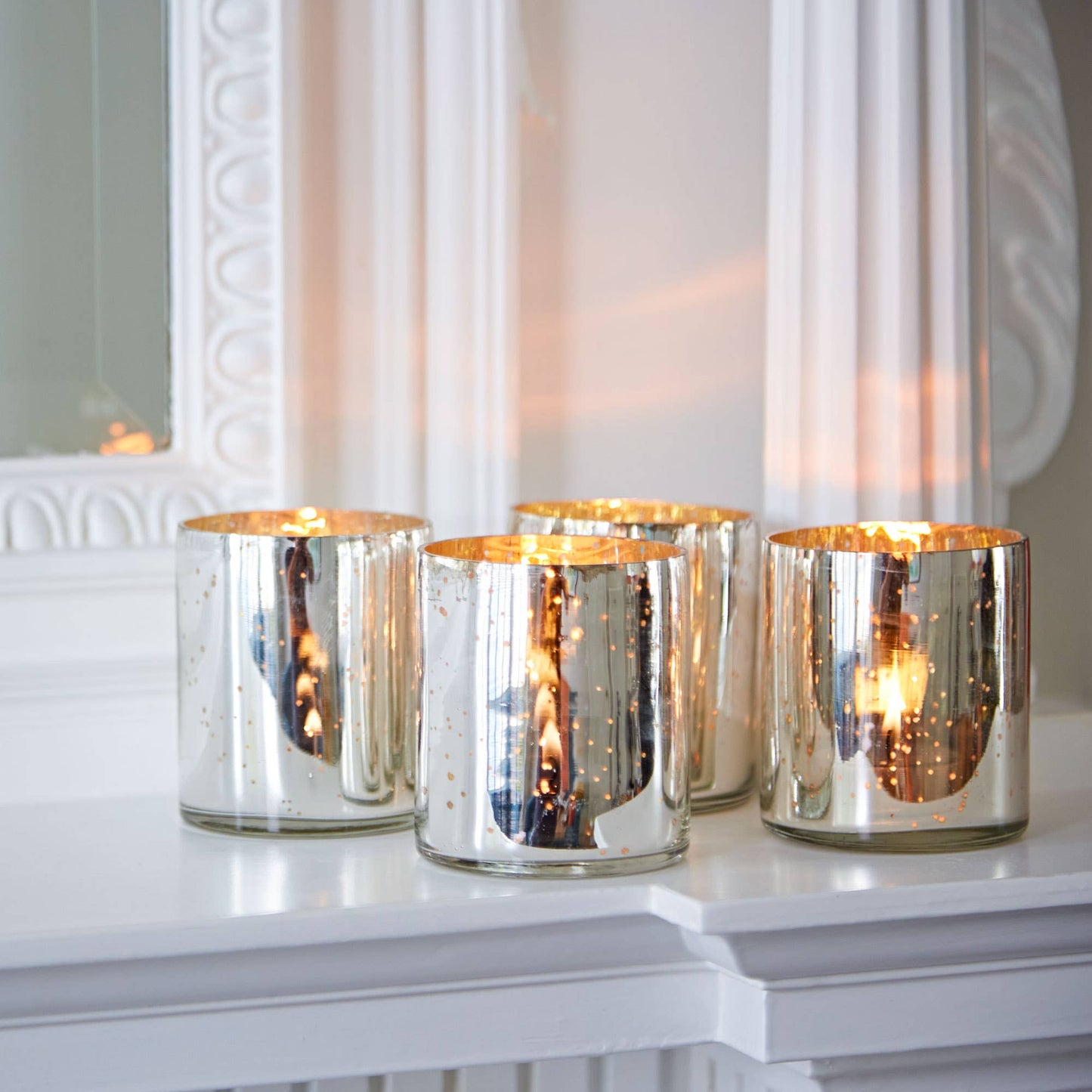 The Paper High Gift Company Limited - Set of Four Recycled Glass Tea Light Holder