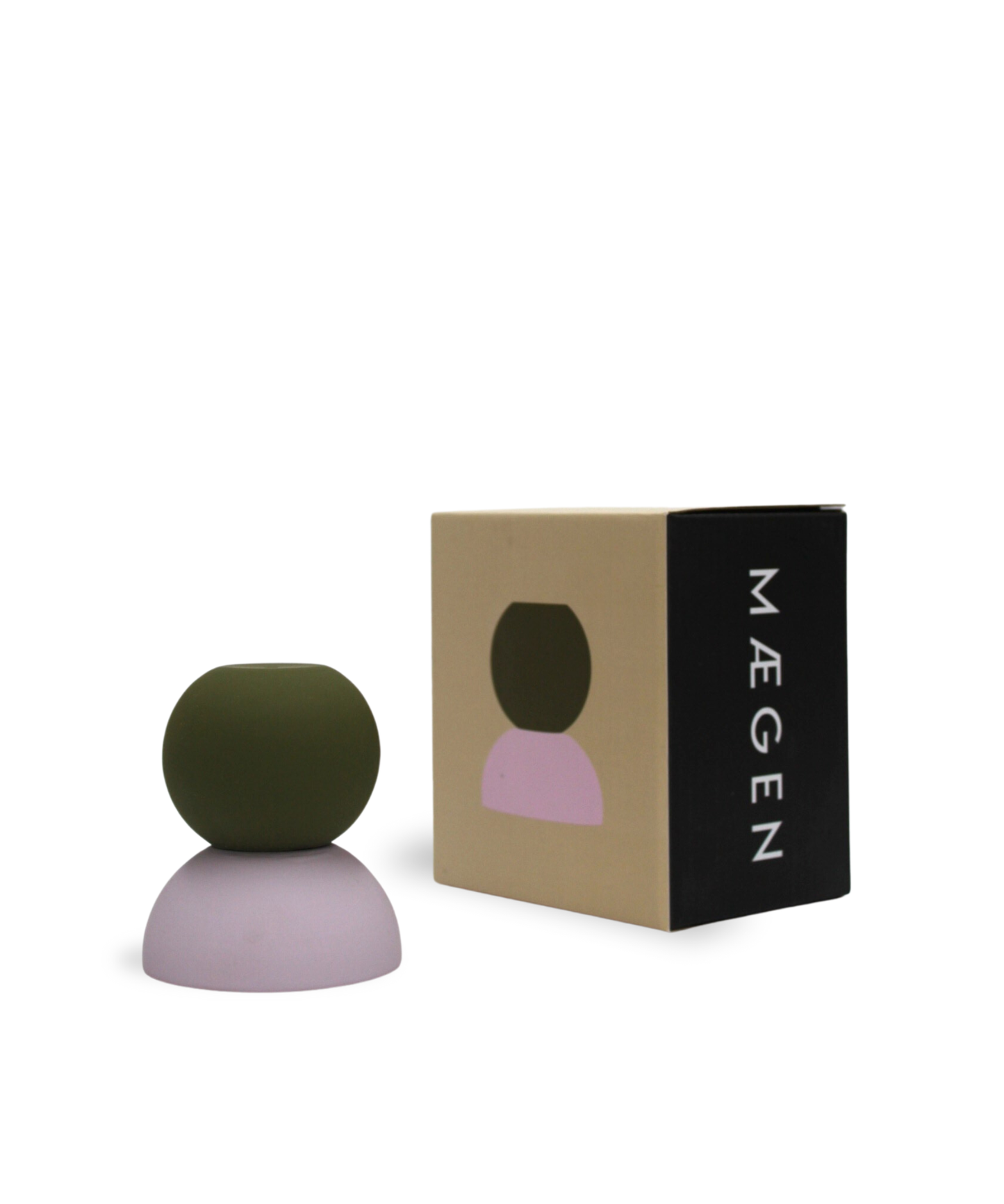 Maegen - Stacks – Olive Mini Incense and Candlestick Holder