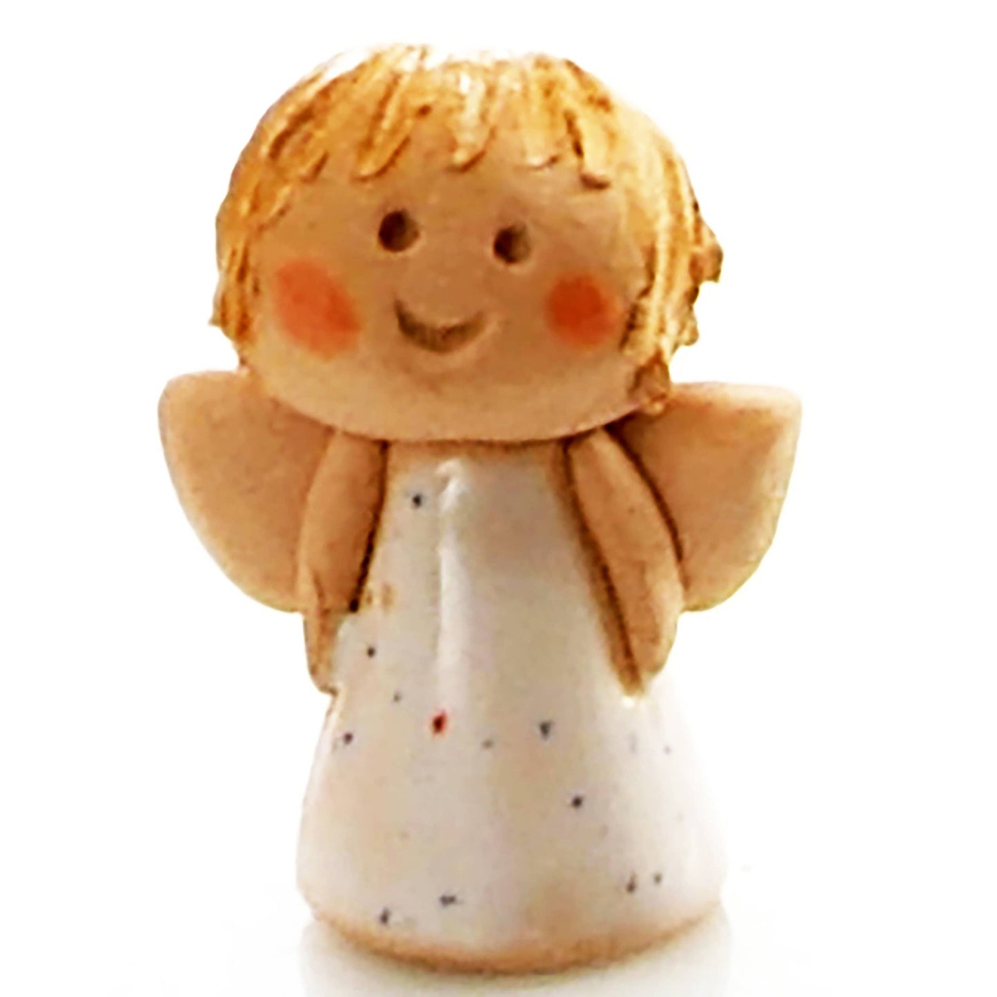 Good Luck Mini Angel Figurines Ceramic Tiny Guardian Angels