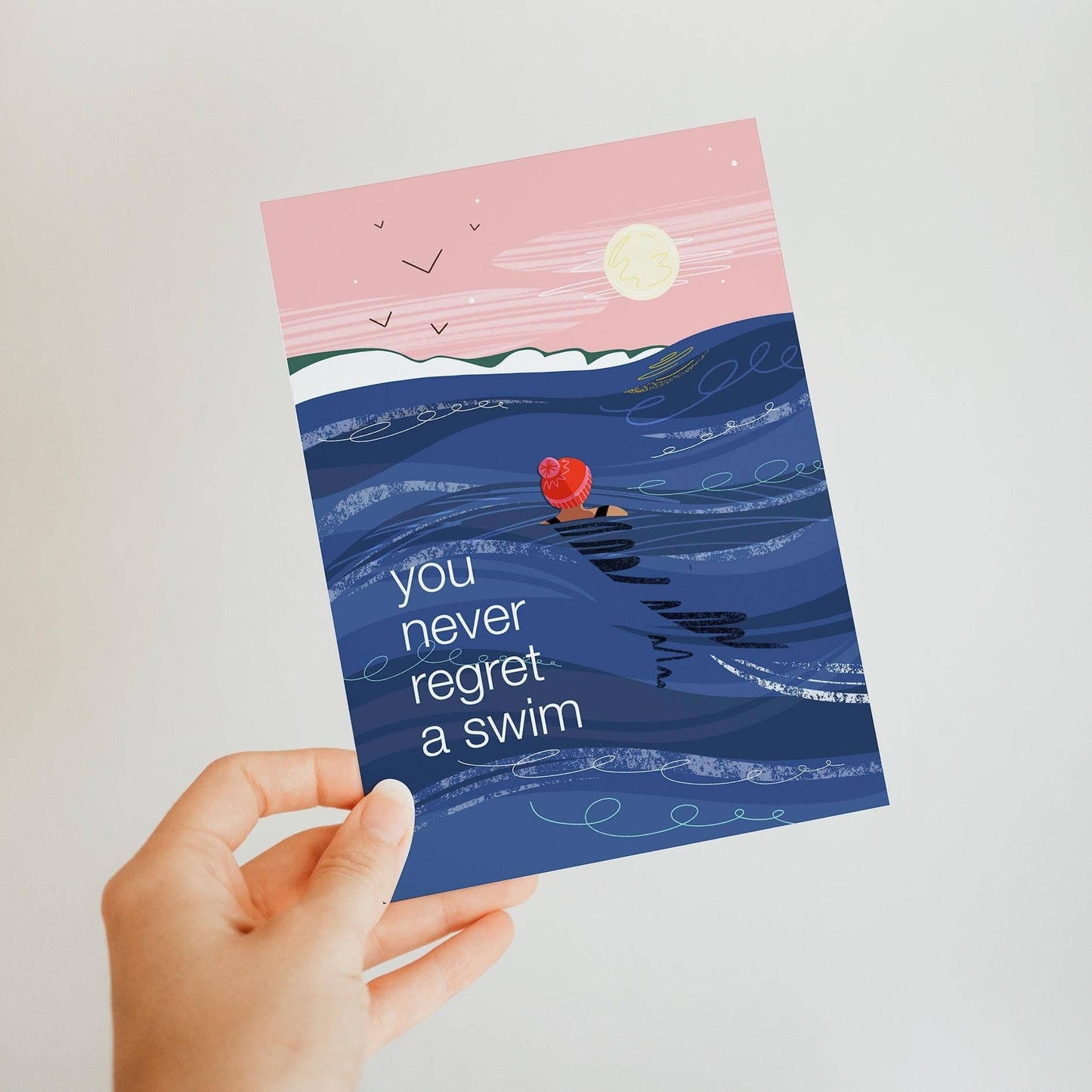 You Never Regret a Swim Greeting Card