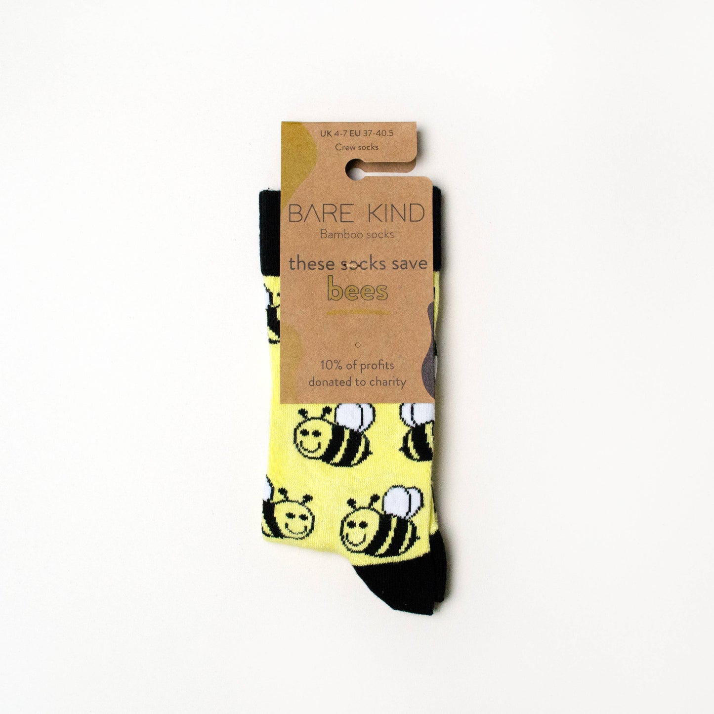 Bare Kind - Yellow Bee Socks
