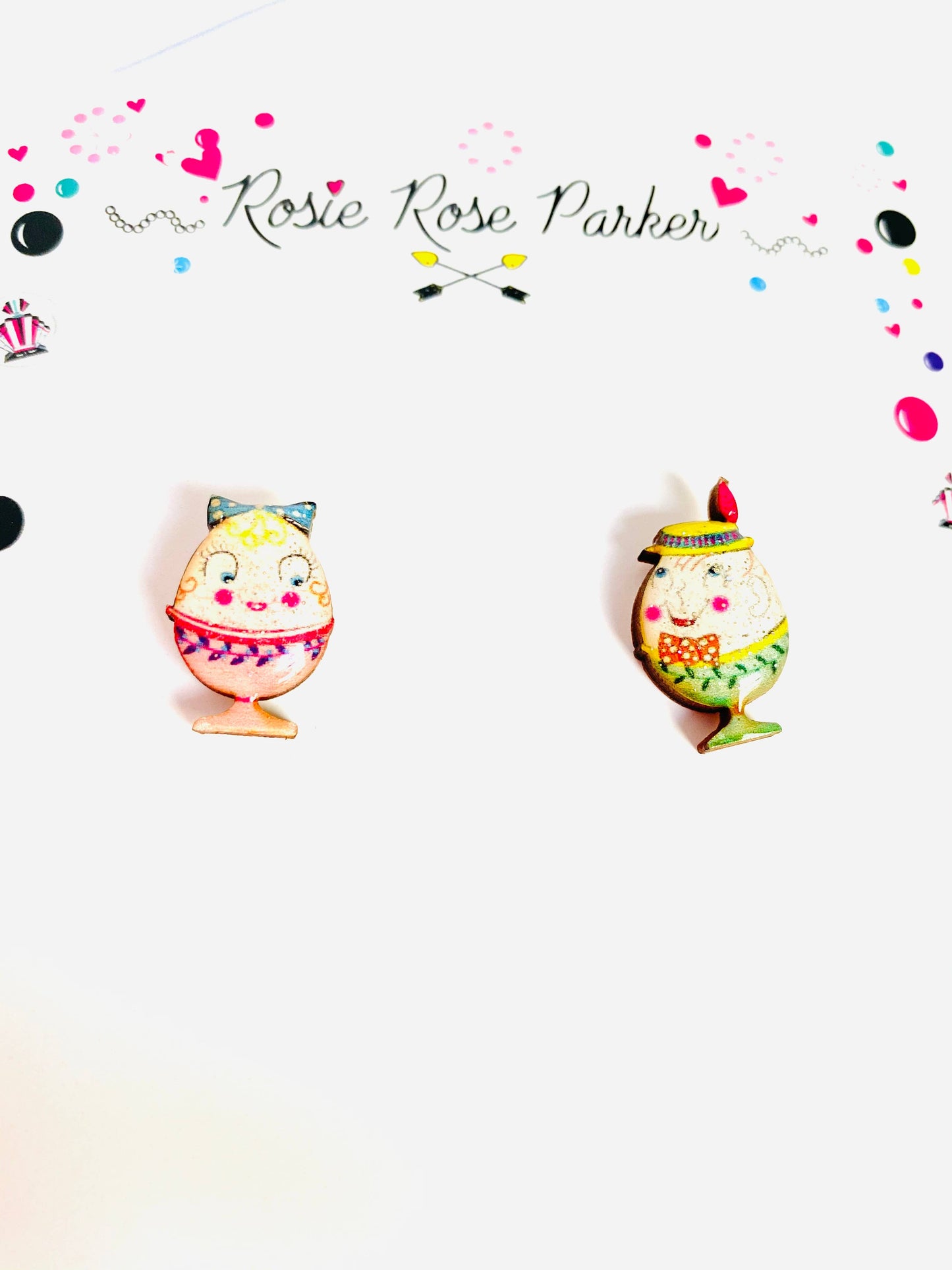 Rosie Rose Parker - Little Easter egg studs