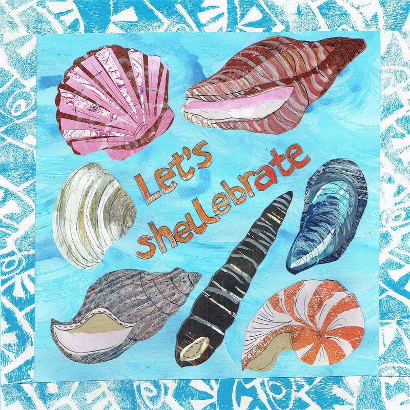 Port & Lemon - Let's Shellebrate Greetings Card