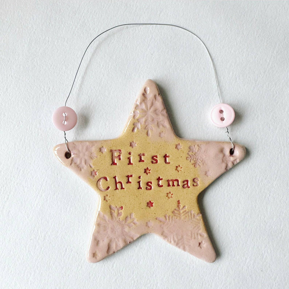 First Christmas star ornament