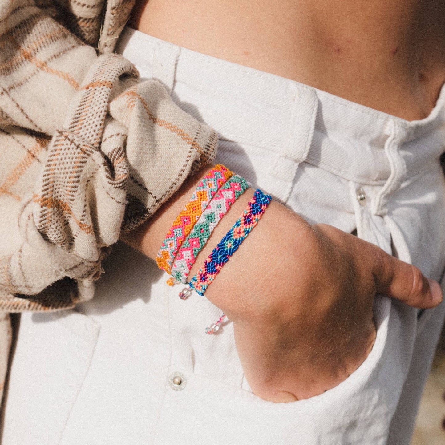 Pineapple Island - Leme Surf Bracelet, Braided Bracelet, by Pineapple Island : Sunset