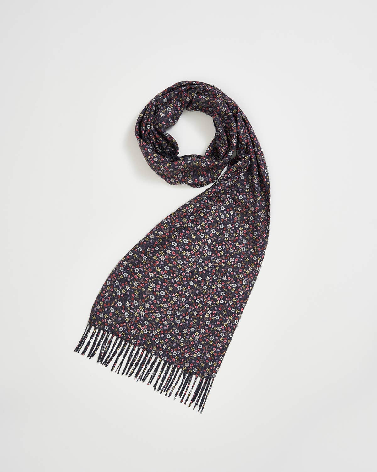 FABLE Floral Ditsy Scarf with Tassels