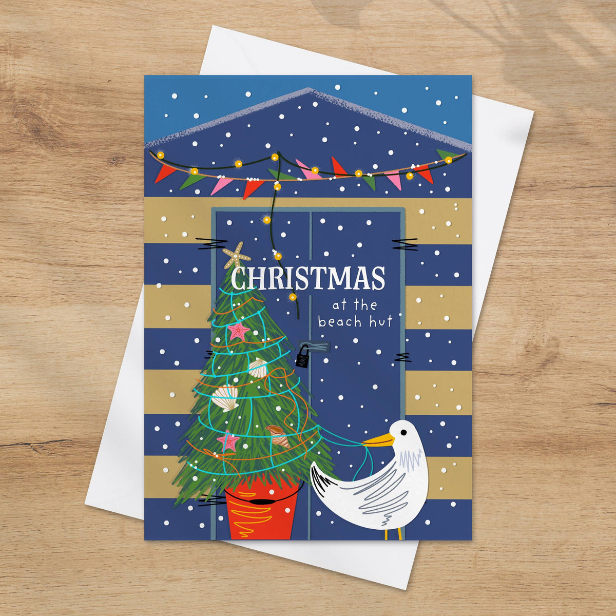 Christmas at the Beach Hut | Pack of 6 Christmas Cards