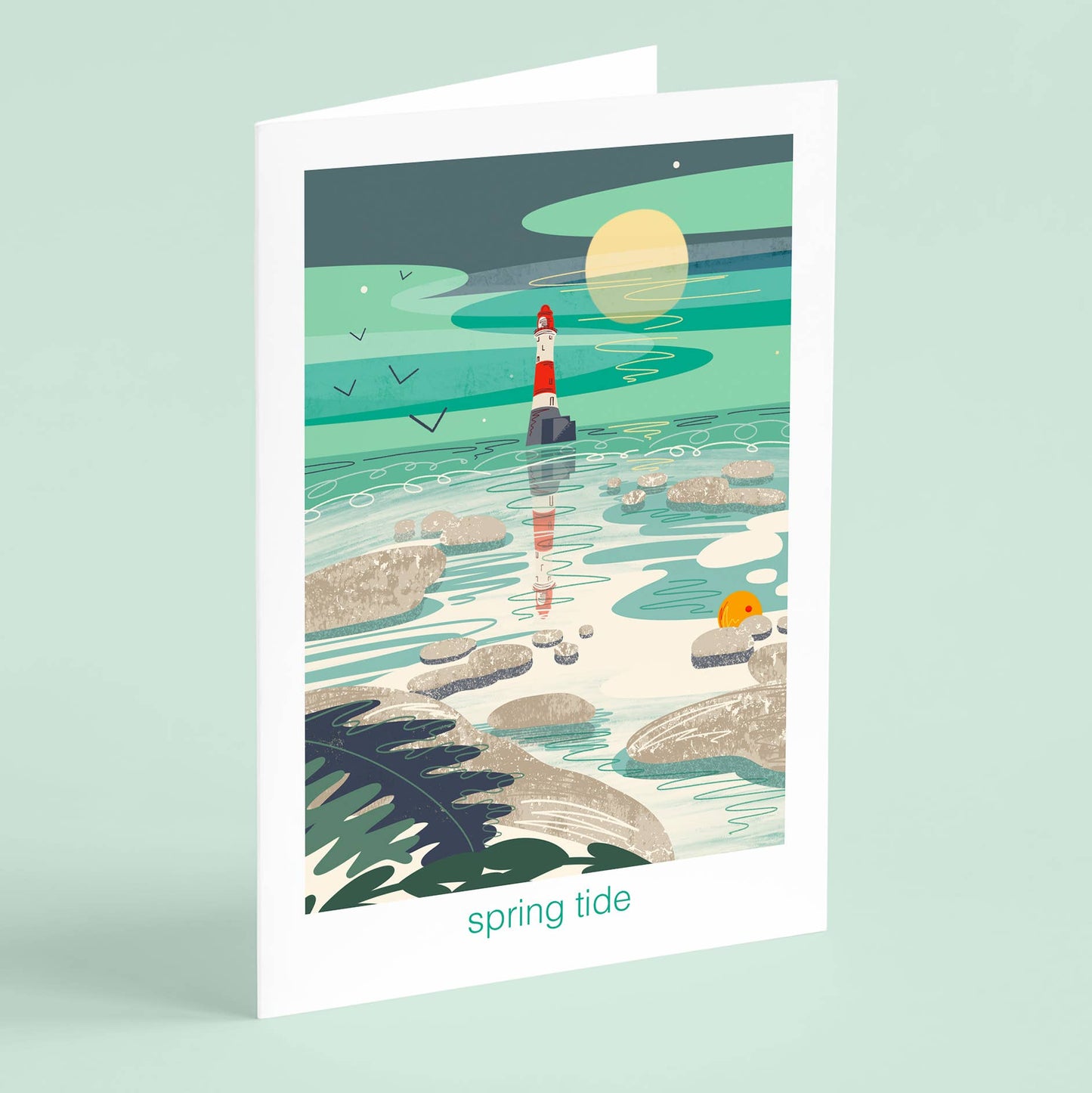 Spring tide - let's go outside greeting card nature outdoors