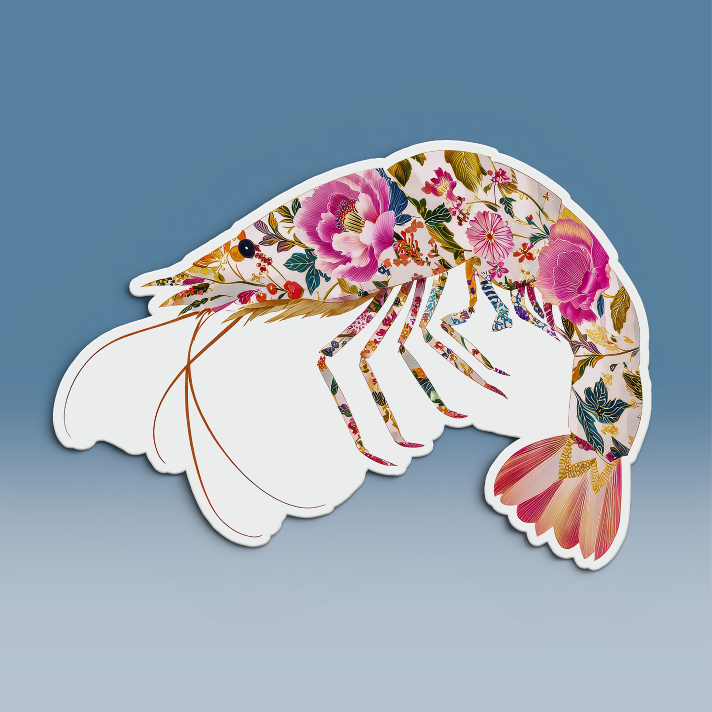 Prawn Shrimp Seaside Coastal Postcards Stationery Notecards