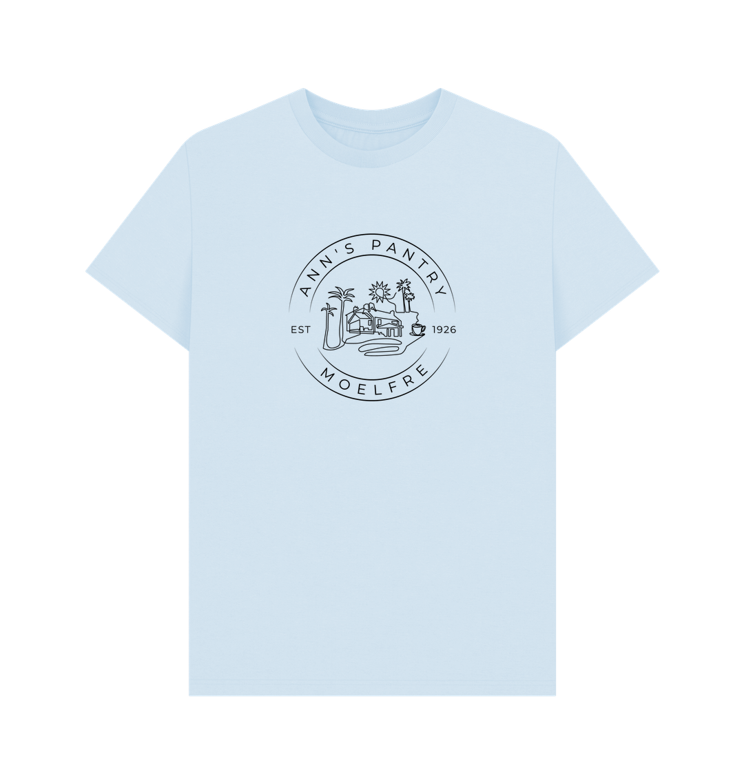 Sky Blue Ann's Pantry Front Logo 2  t-shirt