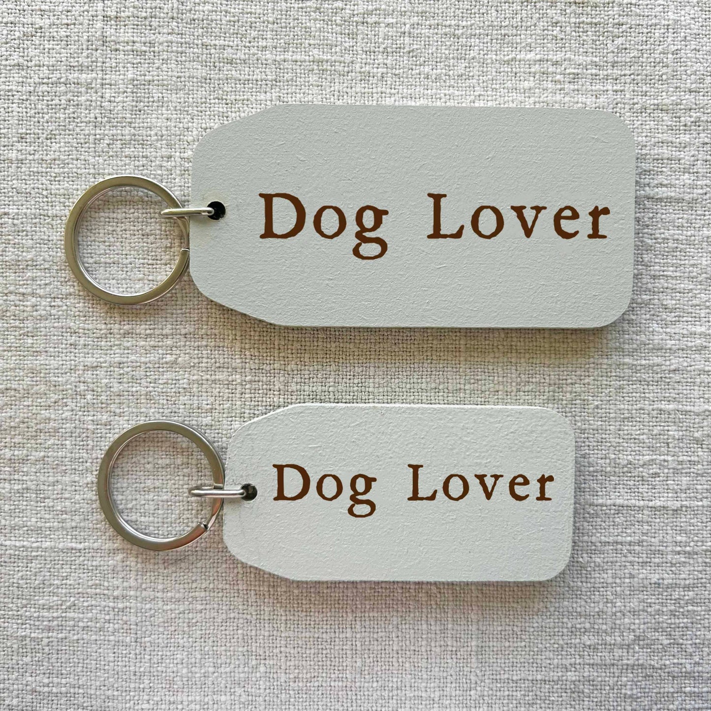 Dog Lover - Wooden Key Tag