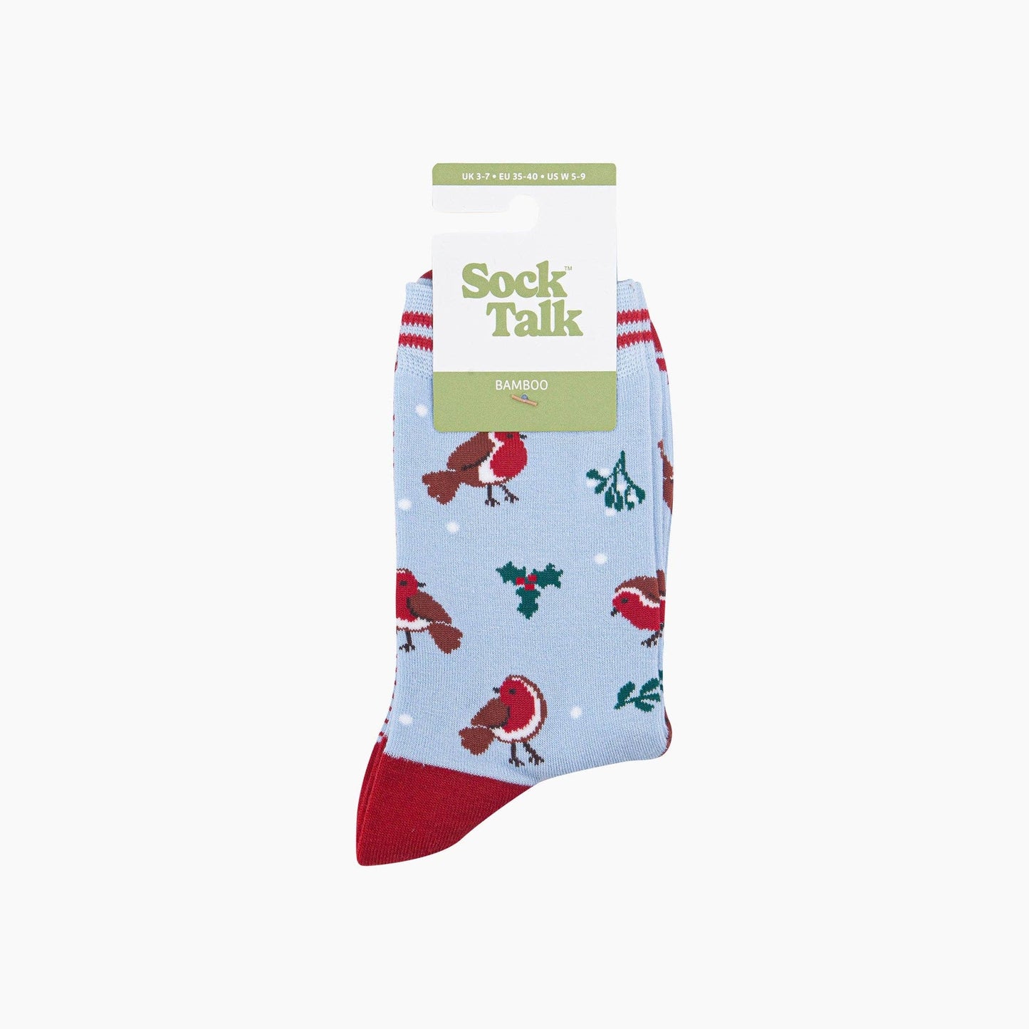 Robin Women's Bamboo Socks in Icy Blue