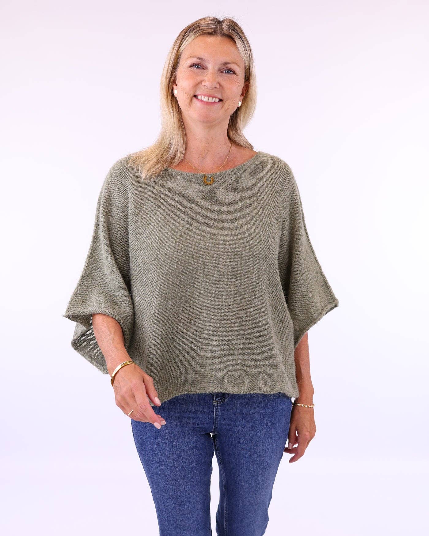 Cadenza - Alpaca Blend Short Tunic Top