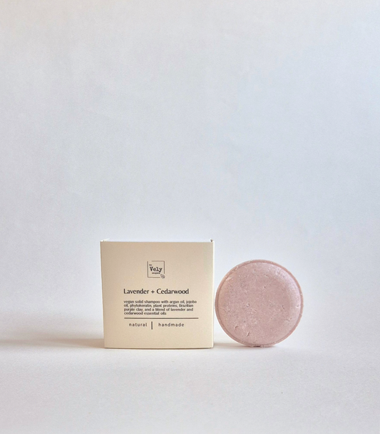 The Vely Soapery - Vegan Solid Shampoo with Argan Oil and Lavender
