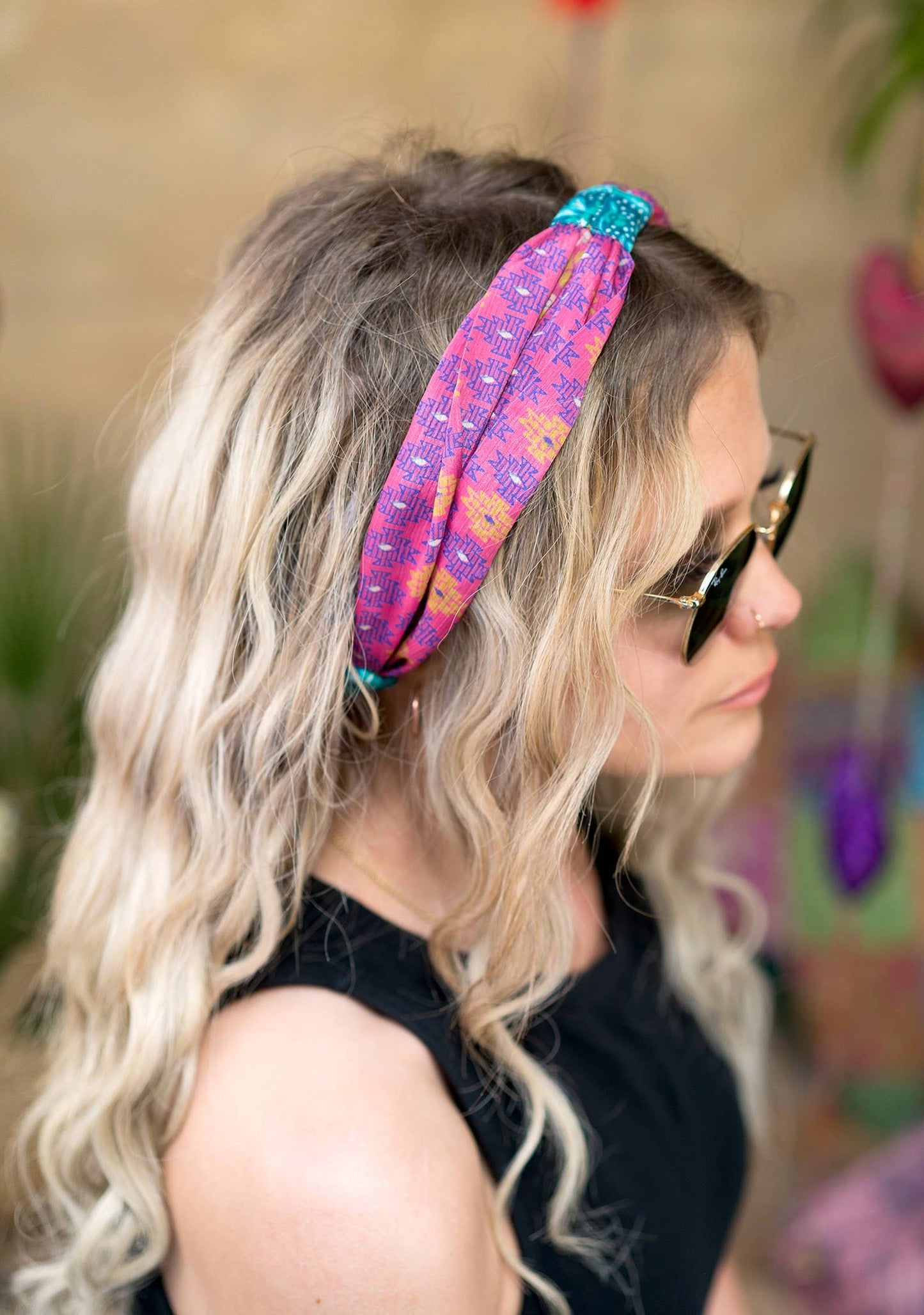 Namaste - Recycled Sari Headband With Knot