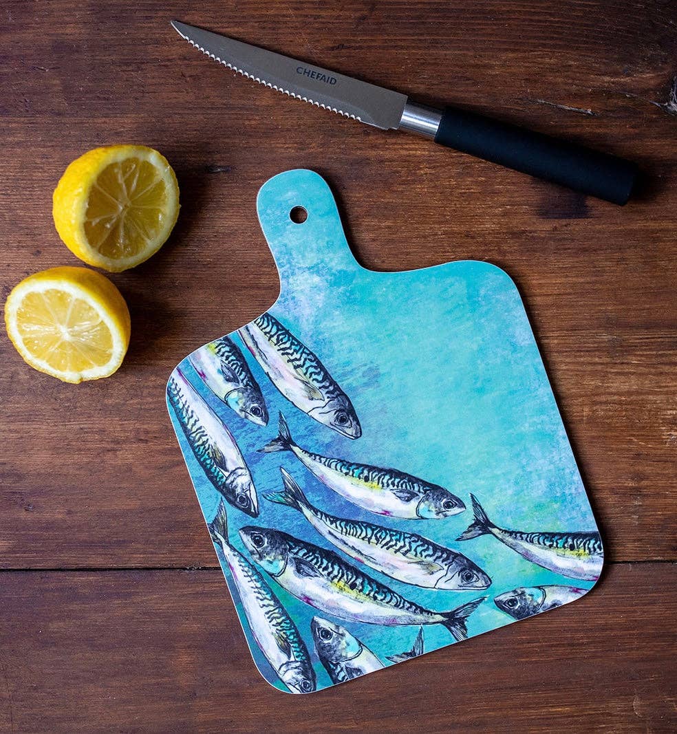 Dollyhotdogs - Small Mackerel Shoal Chopping Board