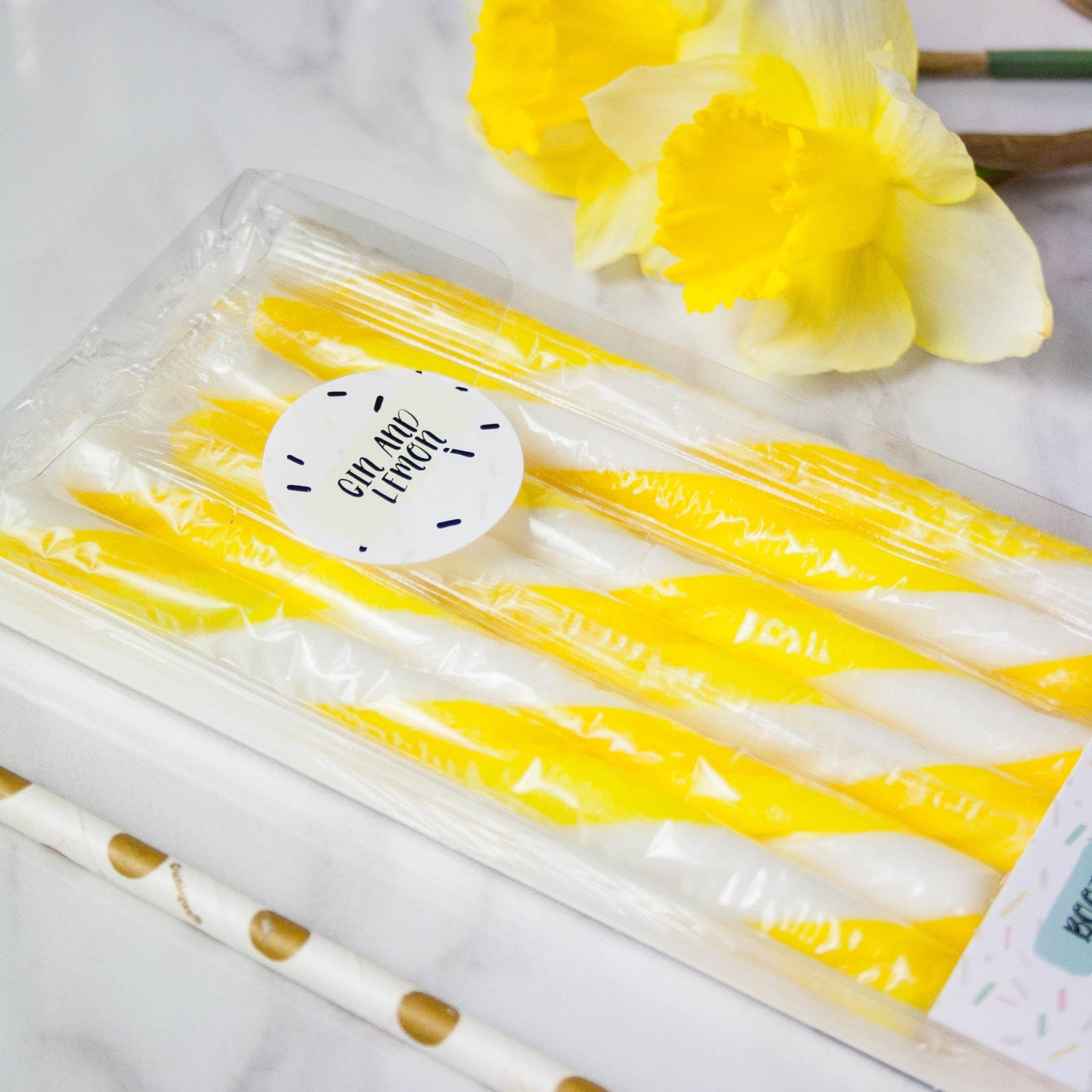 Holly's Lollies Gin and Lemon Drink Stirrers