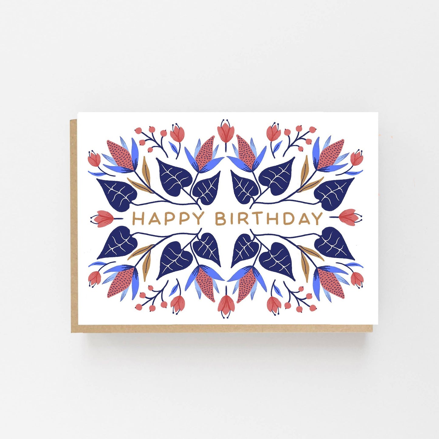 Lomond Paper Co - Happy Birthday - Floral Winter Design