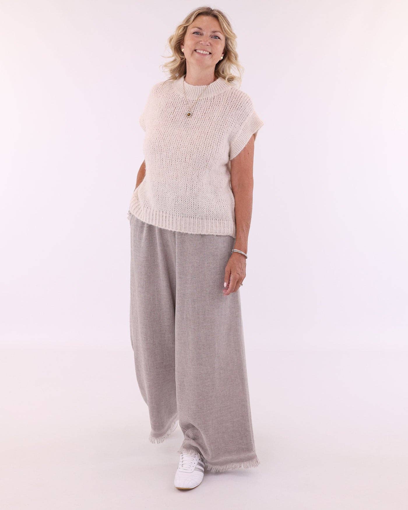 Alpaca Blend Cap Sleeve Tank Top