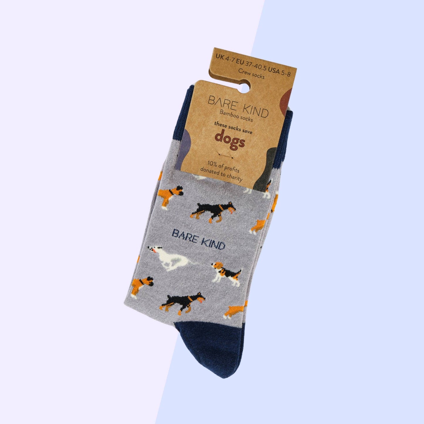 Bare Kind - Purple Dog Socks