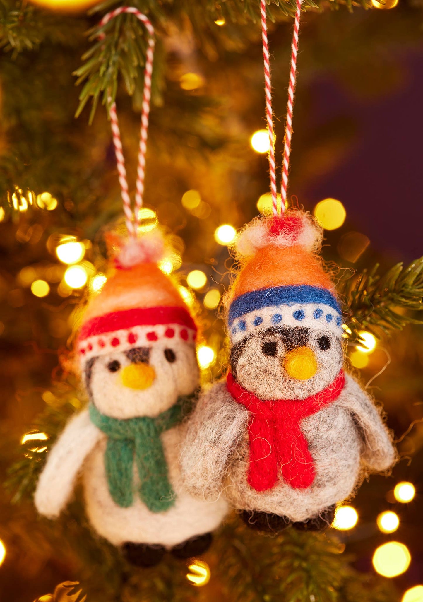 Namaste - Felt Penguin In Beanie Hat