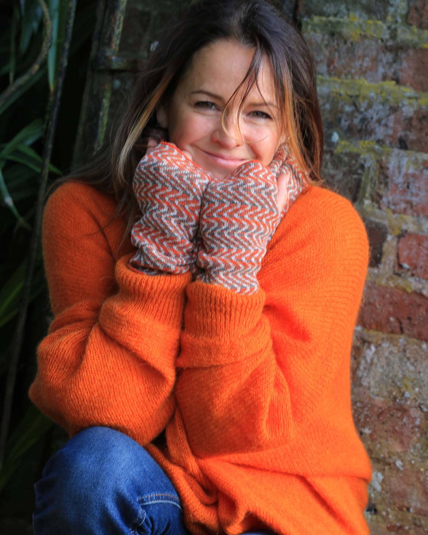 Cadenza Italy Ltd - Cashmere Blend Ripple Wrist Warmers