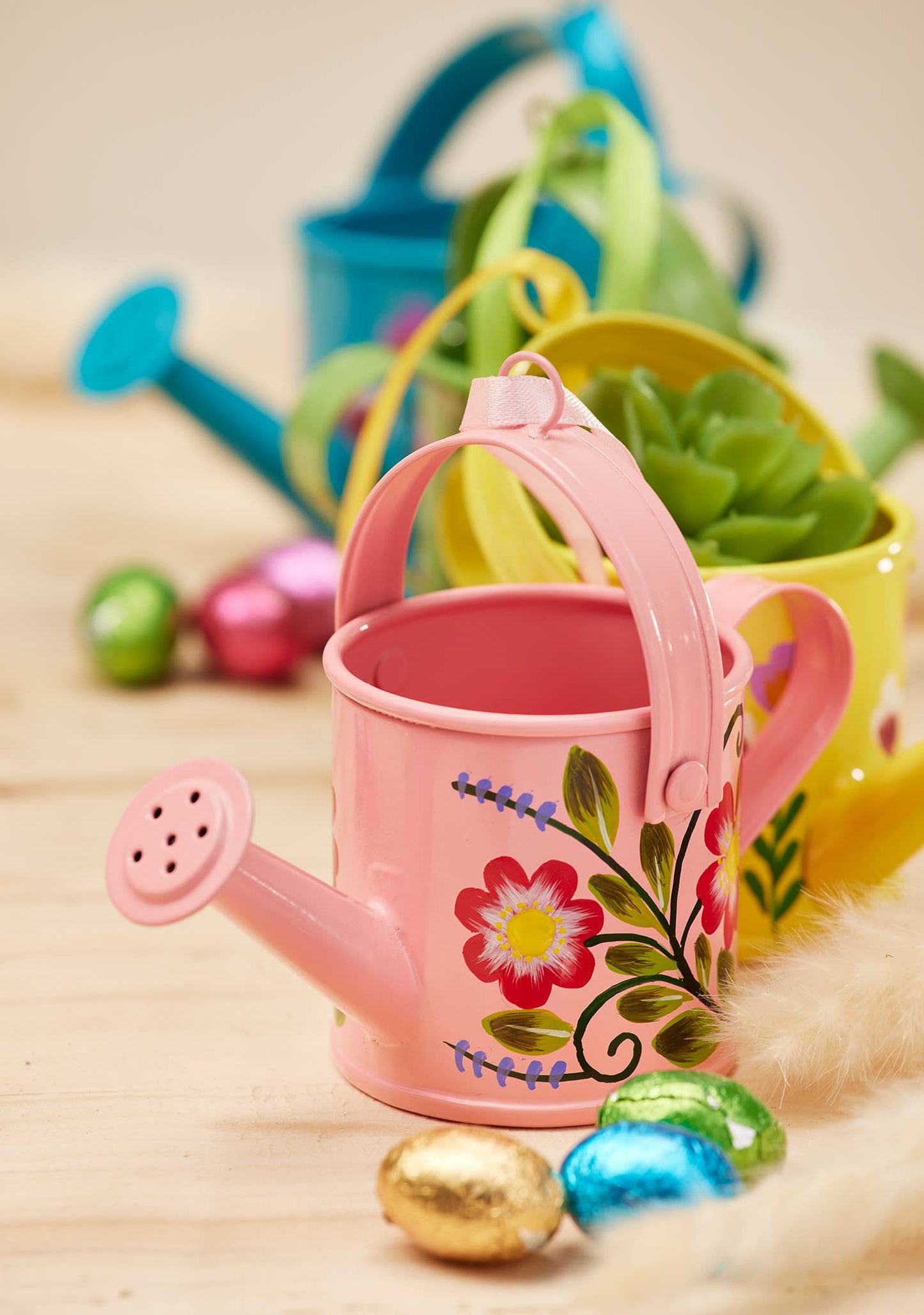 Namaste - Hand painted Mini Watering Can Decoration