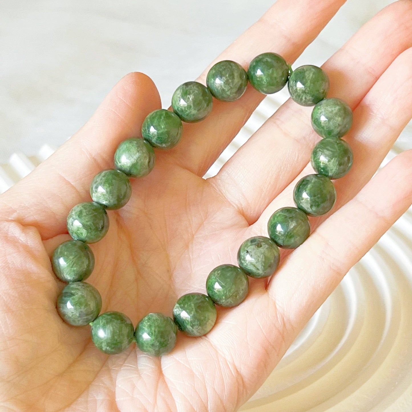 Ninaouity - Heart Chakra Green Diopside Crystal Bracelet