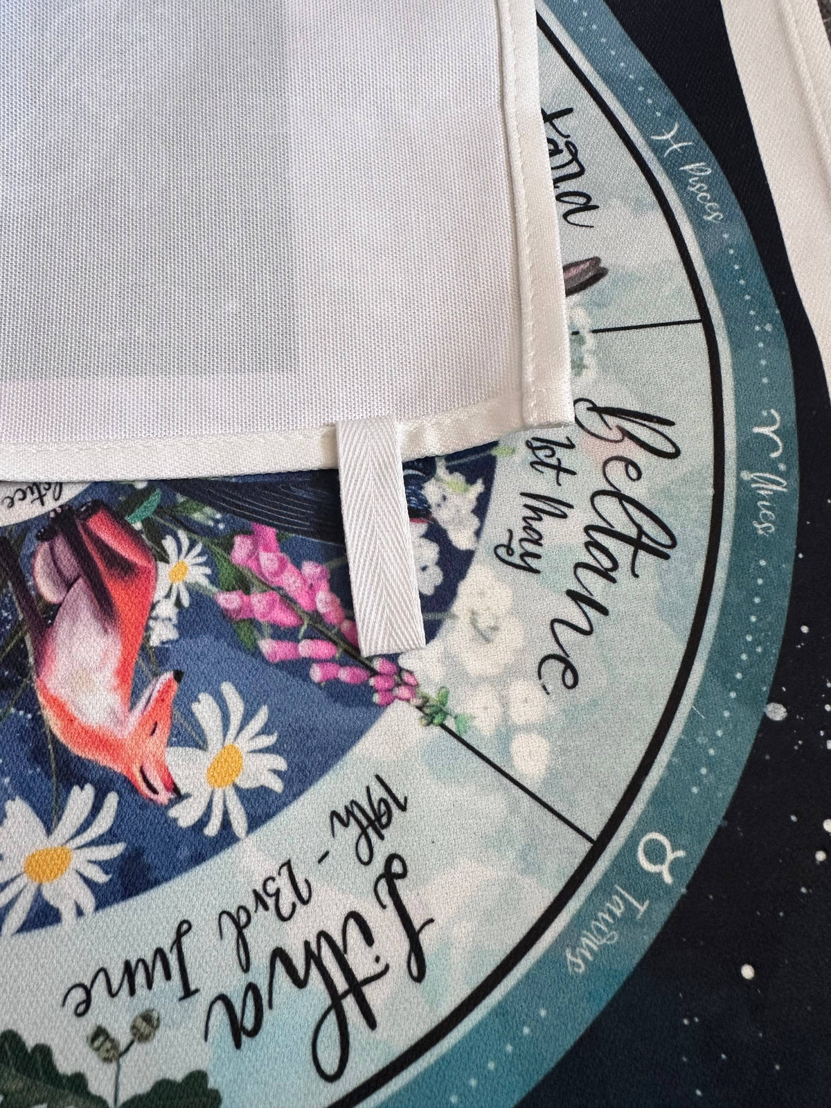 Glitter & Earth - Tea towel - wheel of the year