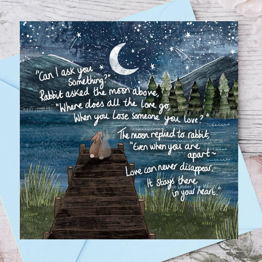 'Apart' - Foiled Greeting Card by Fox Under The Moon