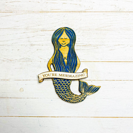 Gorgeous Little Bits - 'You're Mermazing' Mermaid Magnet