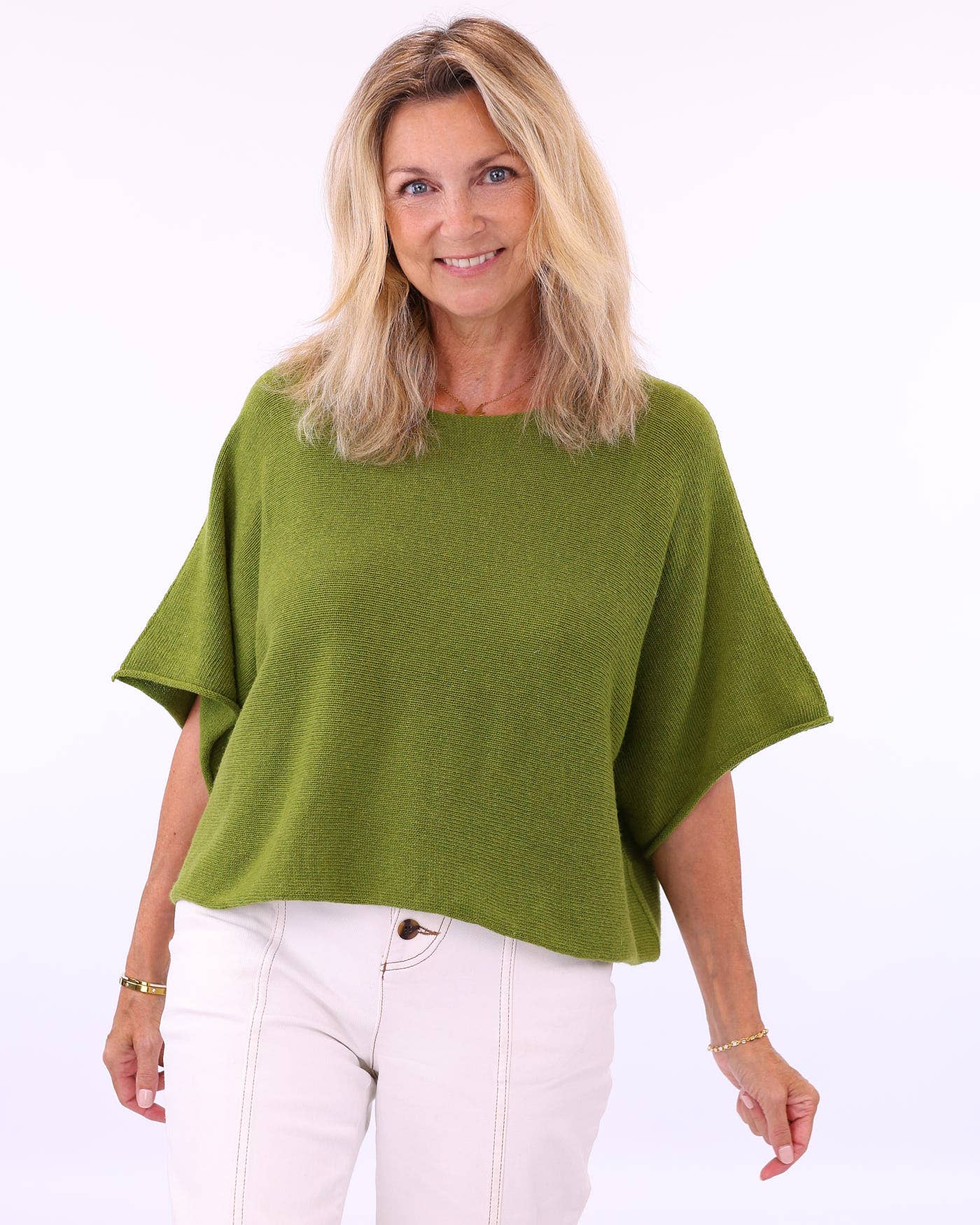 Cashmere Blend Short Tunic Top