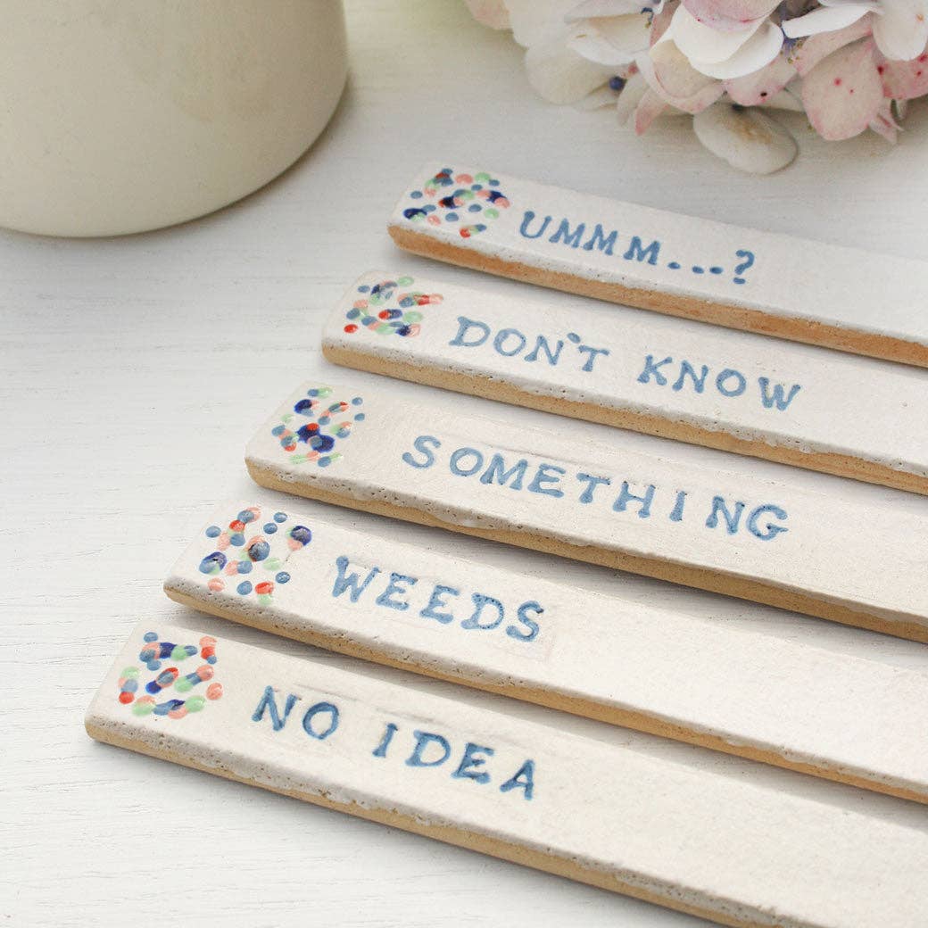 The Bad Gardener's Ceramic Markers