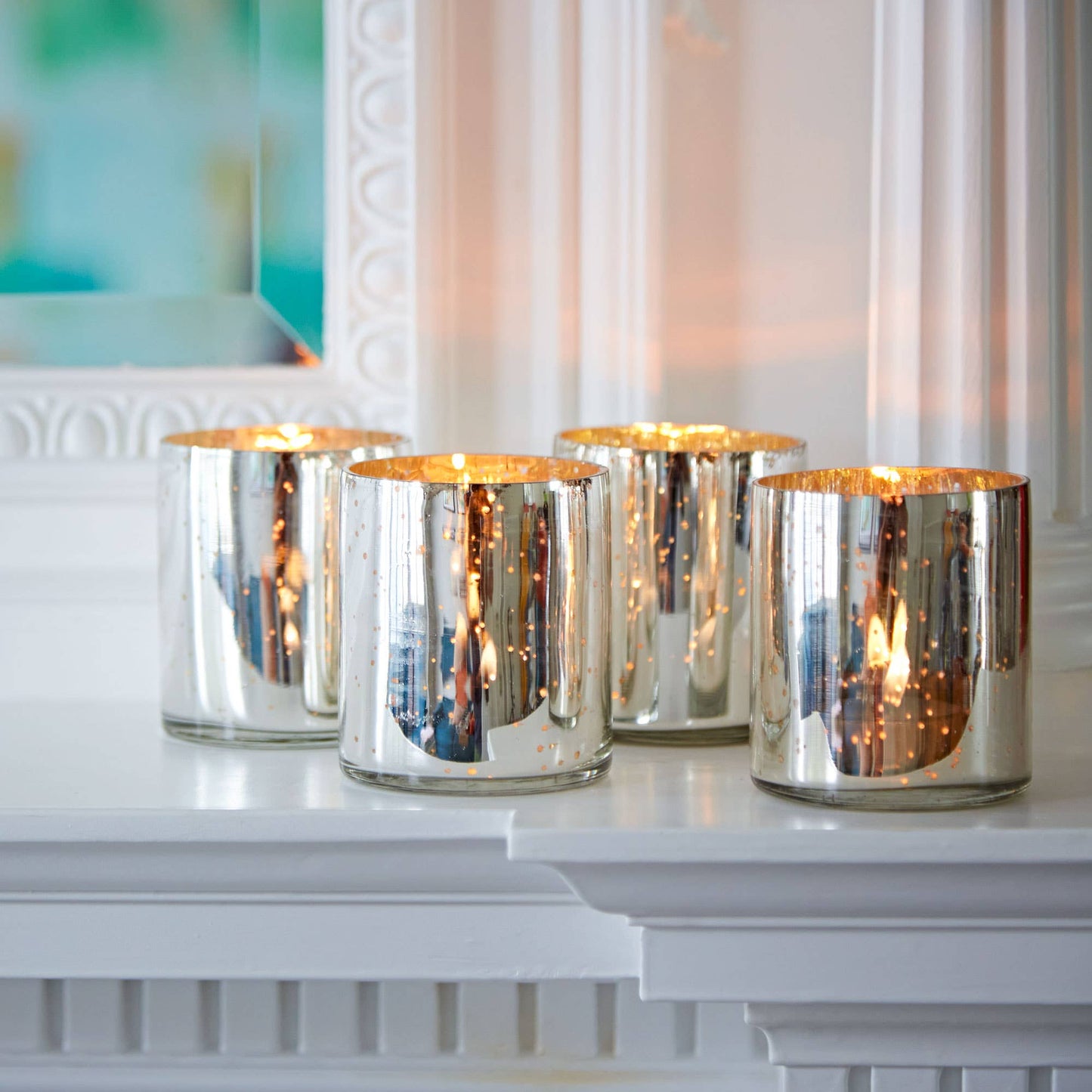 The Paper High Gift Company Limited - Set of Four Recycled Glass Tea Light Holder