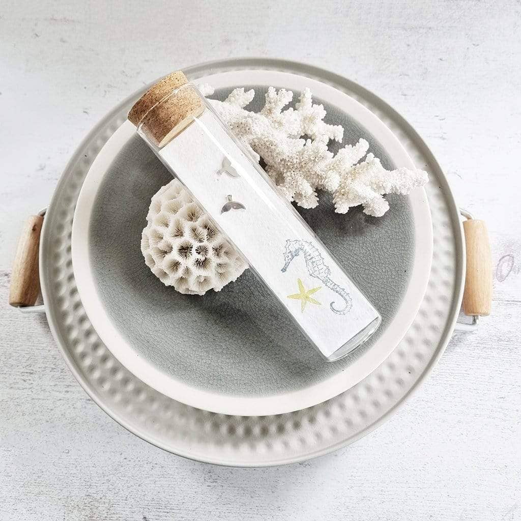 Zamsoe - Whale Tail Silver Plated Stud Earrings in a Bottle