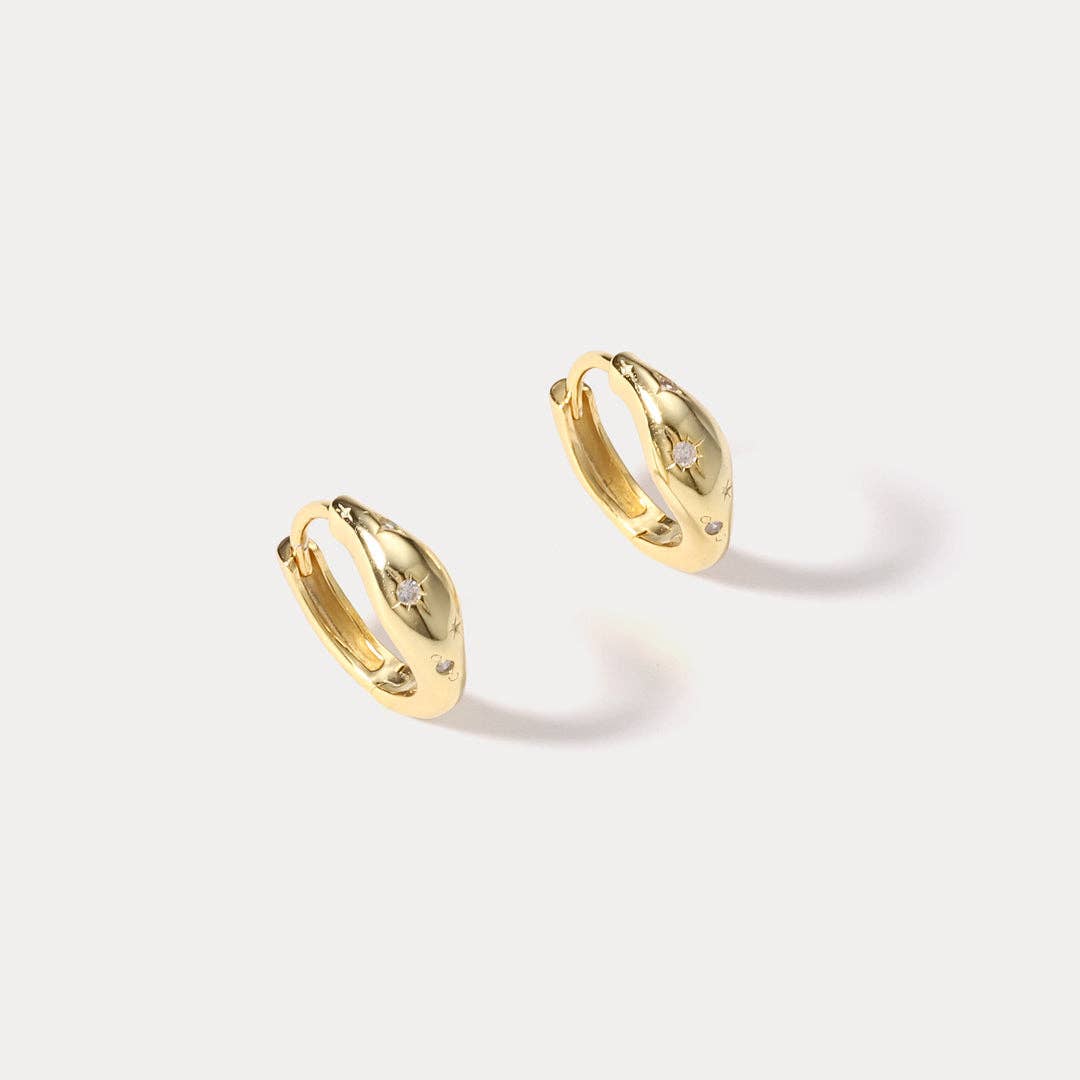 Verdivine - Octagram Star Hoop Earrings