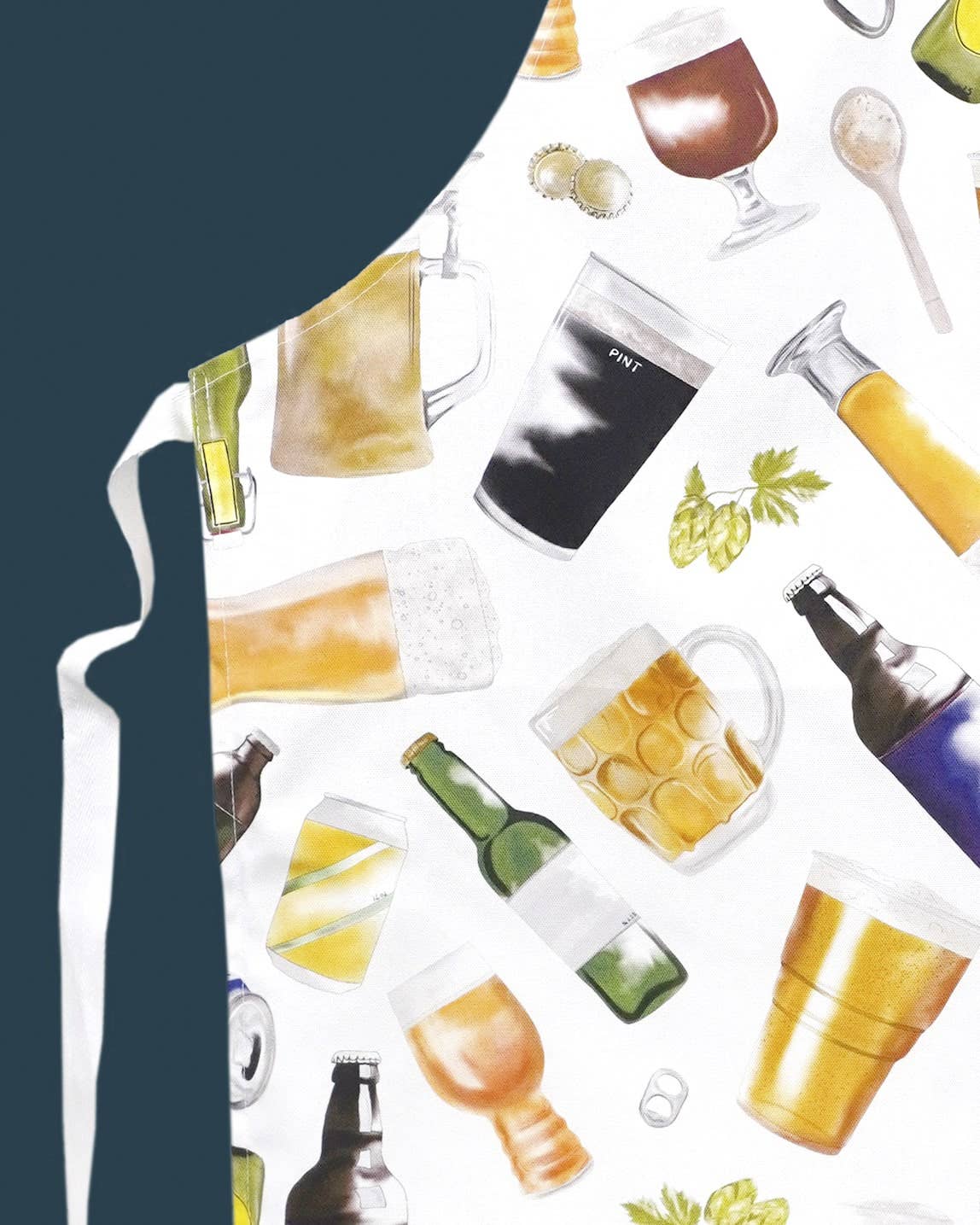 Beer Apron - British Made - 100% Cotton Apron - Beer