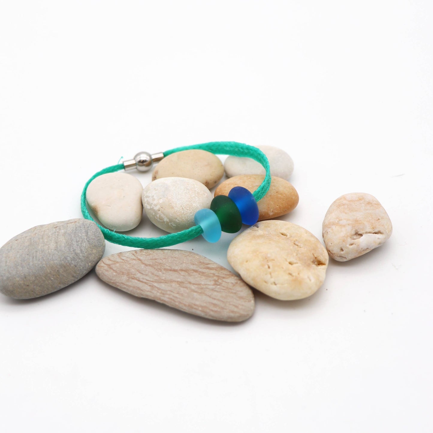 Yemaya Collections - Sea Glass Ghost Net Bracelets