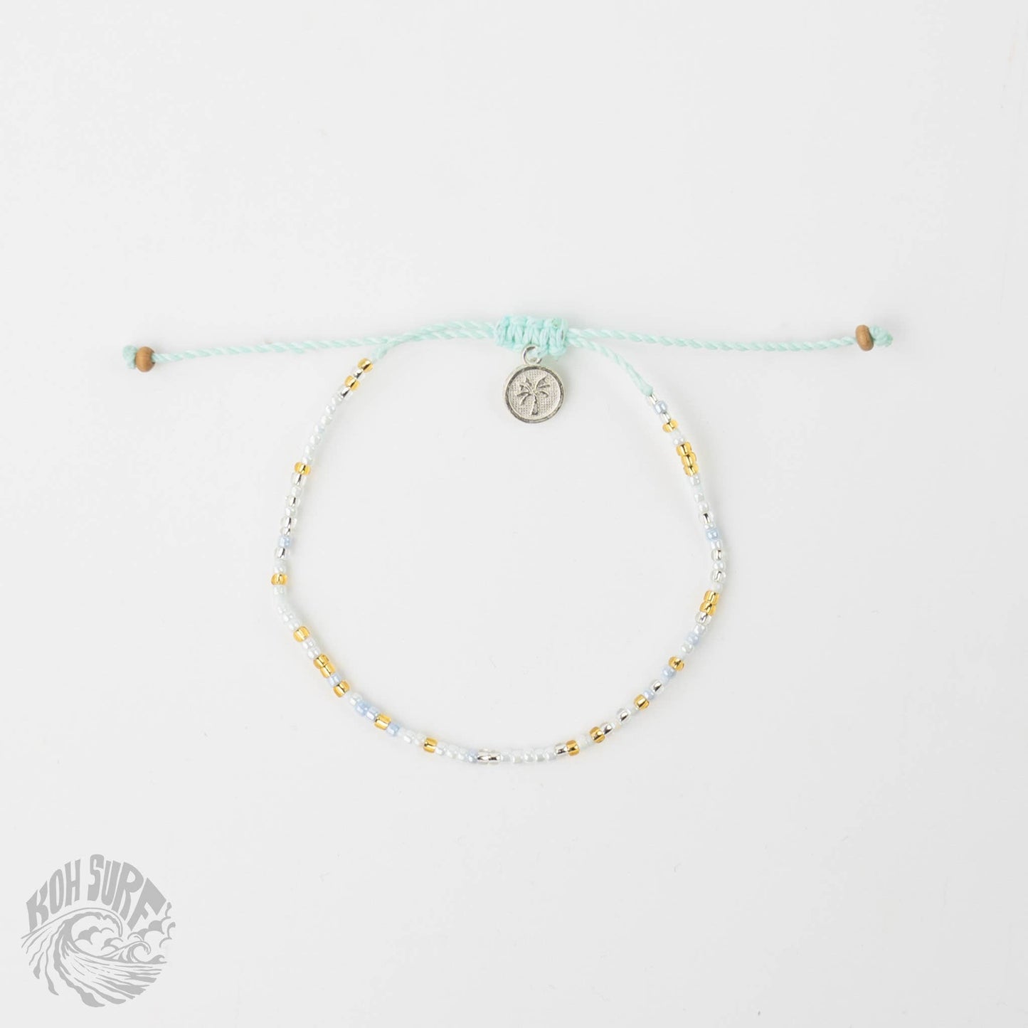 Pineapple Island -  Alila Dainty Beaded Bracelet, Surf Jewelry by Koh Surf: Pink