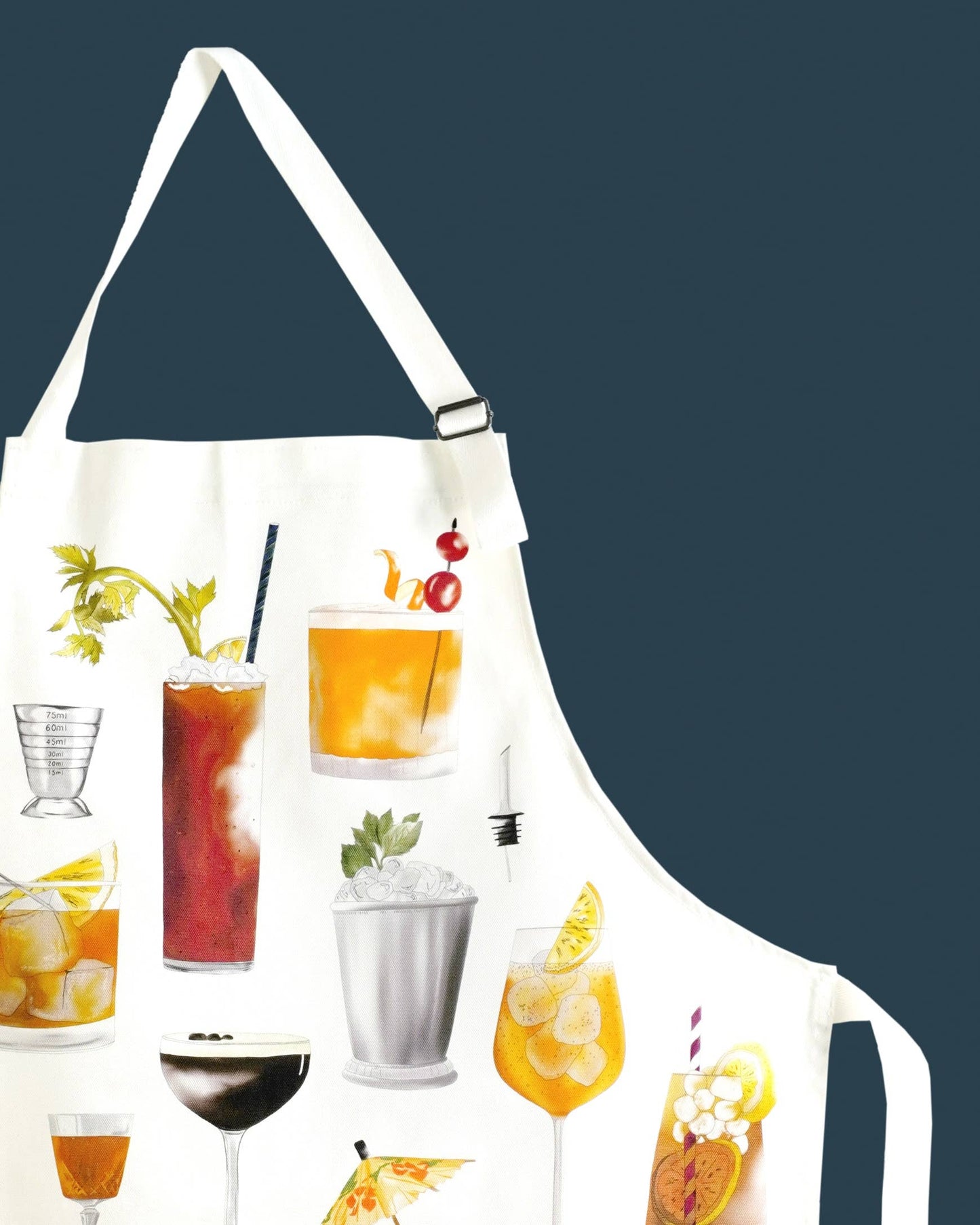 Cocktail Apron - British Made - 100% Cotton Apron