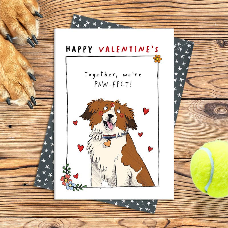 Dandelion Stationery - Together we are paw-fect - Dog - Greetings Card