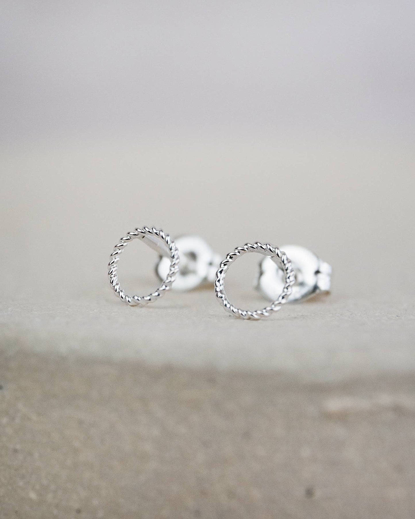 Lucy Kemp Jewellery - Sterling Silver Mini Twisty Studs