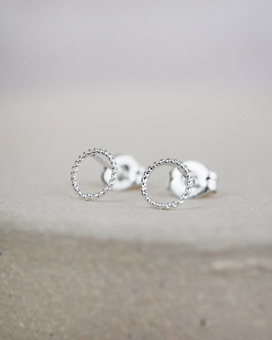 Lucy Kemp Jewellery - Sterling Silver Mini Twisty Studs