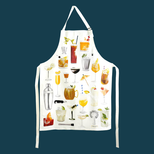 Corinne Alexander - Cocktail Apron - British Made - 100% Cotton Apron