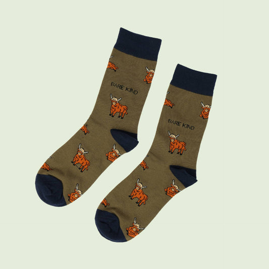 Bare Kind - Highland Cow Socks