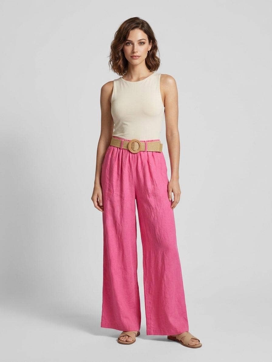 Summer Belted Wide Leg