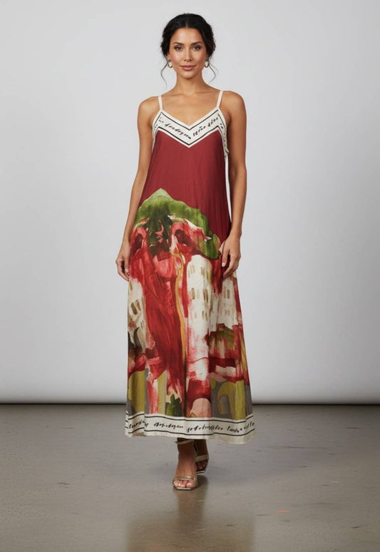 Vienna Bliss Printed Maxi Dress